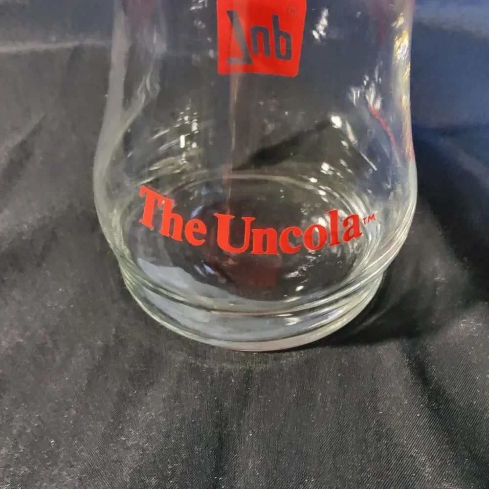 Vintage 7Up Upside Down Glass The Uncola Red Logo Flare Tumbler 1970s 6